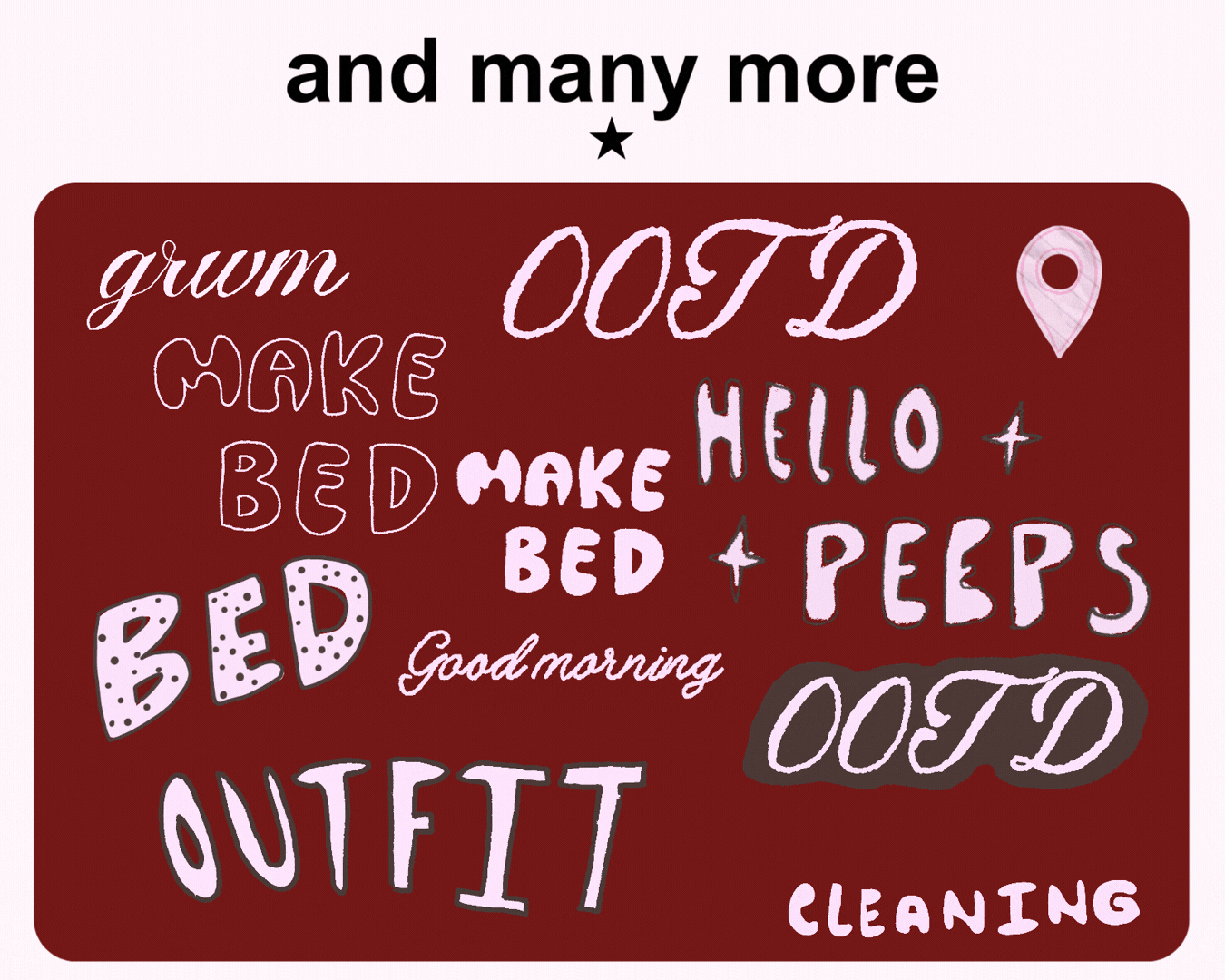 Pink Aesthetic Doodle Pack – Vol. 1